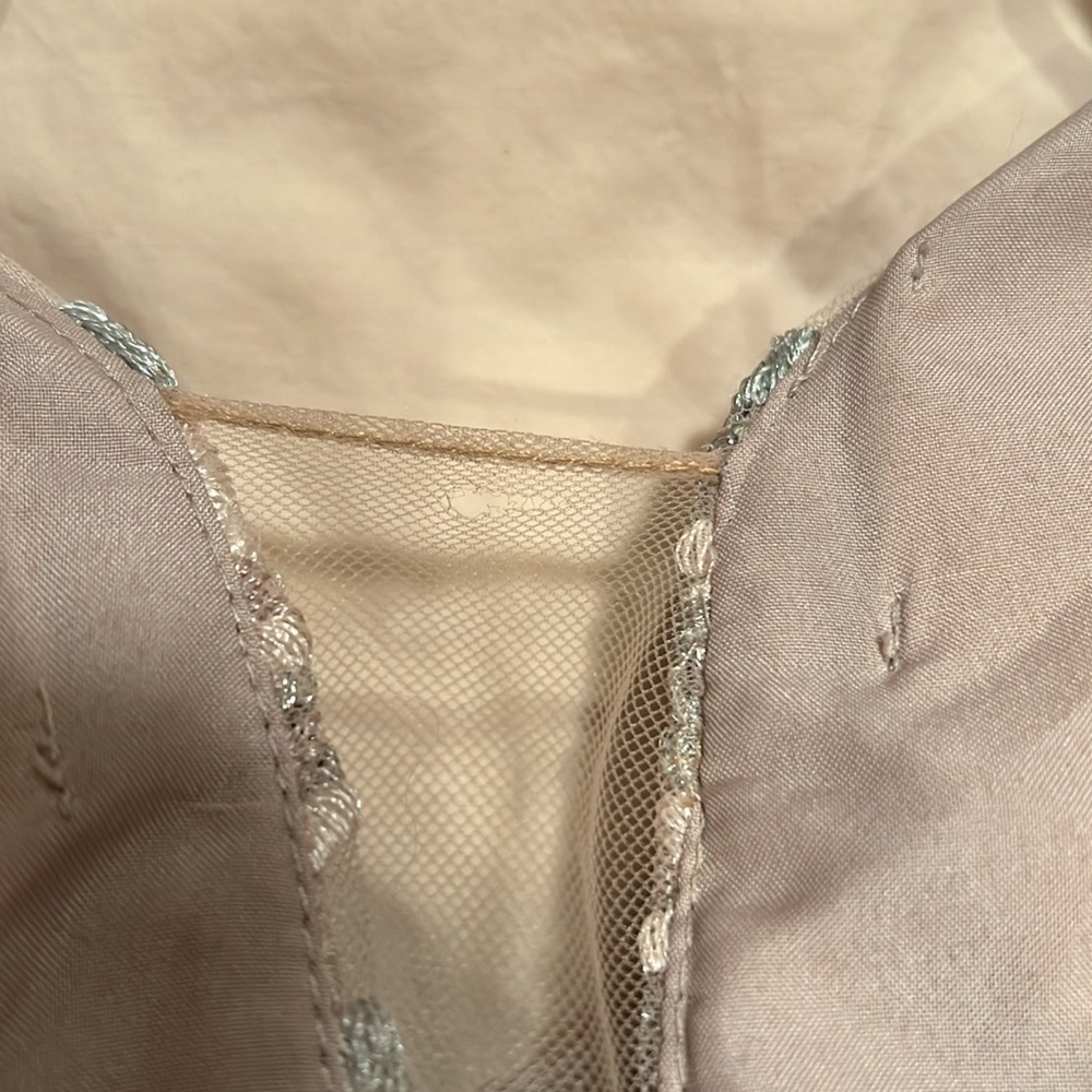 David’s Bridal Floral Overlay Dress / Gown NWT - Picture 10 of 11